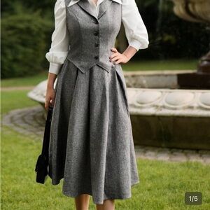 SHEIN Gray 1940’s inspired set